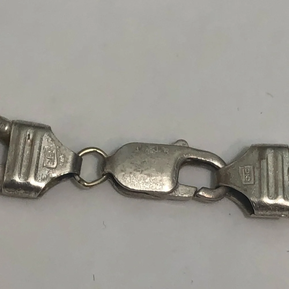 Sterling Silver Figaro Link Italy OTC  20 In Chain Necklace HEAVY 62g